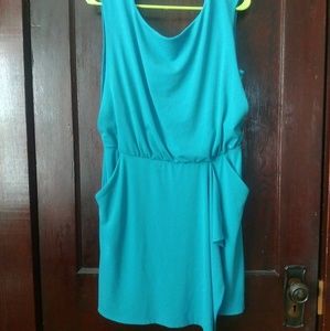 Teal cocktail dress
